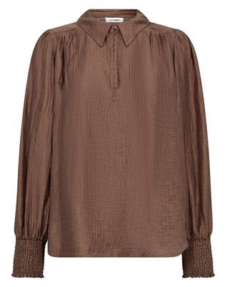 Tassy CC Collar Bluse - Walnut